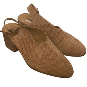 Lucky Brand Womens Lideton Leather Heel Booties